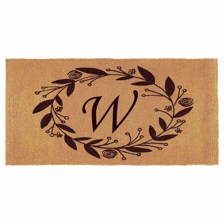 Monogram Door Mat, Coir, Black, Natural, 36 in W x 72 in L